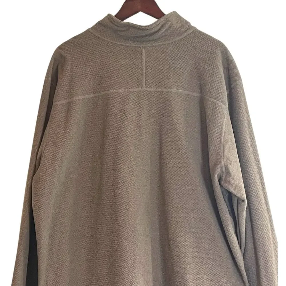 The North Face Men's Textured Cap Rock 1/4 Zip in Smokey Brown Heather Size XXL